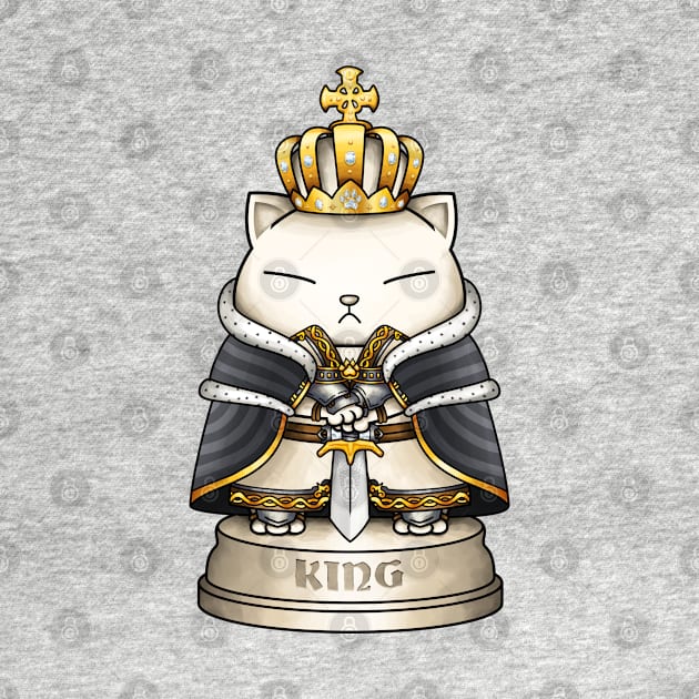 Chess Cat King by Takeda_Art